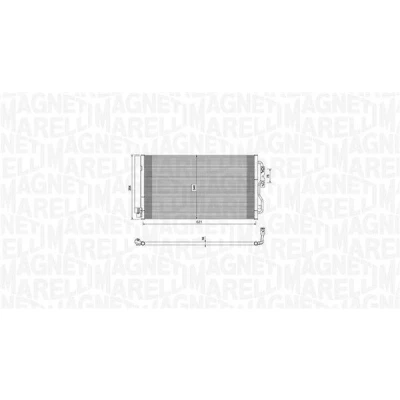 Imagem de MAGNETI MARELLI 350203751000 Condensador com secador 621x348x16 348 621 16 BMW: 3 Touring, 4 Coupe, 1 Hatchback