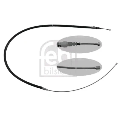 Imagem de FEBI BILSTEIN 49624 Cabo de Freio Mão traseira esquerda, direita 1645 SEAT: Ibiza 3, VOLKSWAGEN: Polo IV Hatchback
