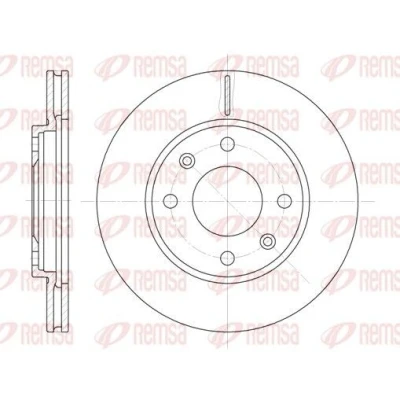 Imagem de REMSA 6131.10 Disco de travão Eixo dianteiro 247, 247 20,4 4 ventilado PEUGEOT: 206 Hatchback, 306 Van, CITROËN: Saxo Hatchback