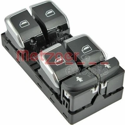 Imagem de METZGER 0916254 Interruptor, elevadores dos vidros do lado condutor ORIGINAL ERSATZTEIL AUDI: A6 C7 Sedan, Q3, Allroad