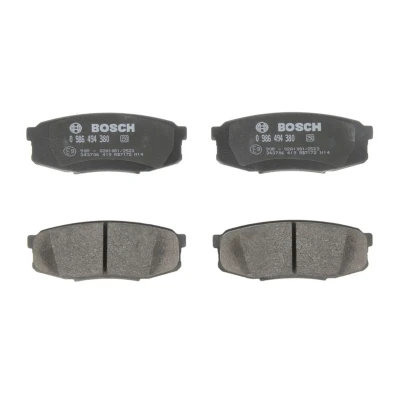 Imagem de BOSCH 0 986 494 380 Jogo de pastilhas para travão disco Baixo teor metálico com chapa anti ruído, instruções montagem