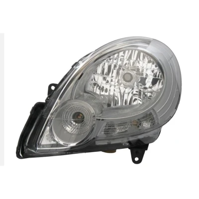 Imagem de TYC 20 1400 15 2 Farol Principal esquerda H4, P21/5W crómio com luz de circulação diurna para pela direita sem motor elétrico endado,