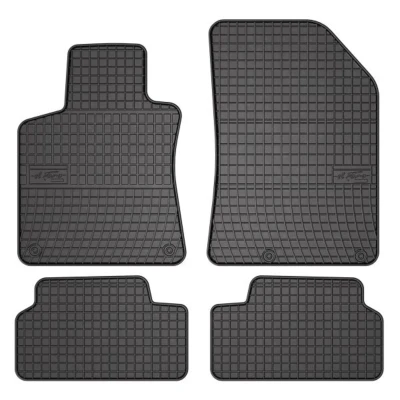 Imagem de FROGUM 0646 Conjunto de tapete chão Borracha à frente e atrás 4 preto medida PEUGEOT: 308 II Hatchback