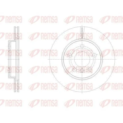 Imagem de REMSA Disco de travão BMW: Eixo dianteiro 280mm 20mm 5 ventilado 62532.10 34116861649,34116866293,6861649,6866293 Discos