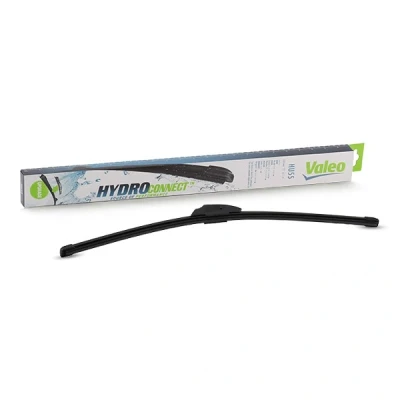 Imagem de Escova do limpa vidros Valeo Hydroconnect 578576 550mm à frente Sem armação Fixação por ganchos CITROËN: Xsara Carrinha, AX