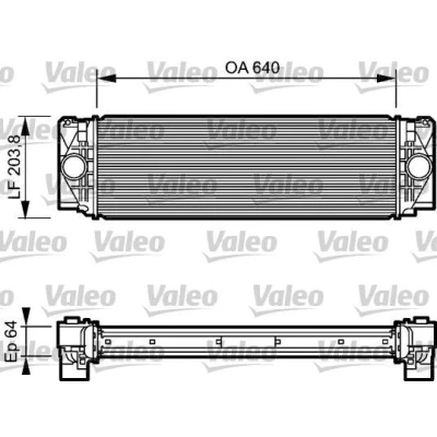 Imagem de VALEO 818732 Intercooler Alumínio MERCEDES BENZ: Sprinter 3.5 T Van, 5 Camião de plataforma/Chassis