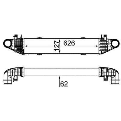 Imagem de MAHLE ORIGINAL CI 359 000S Intercooler MERCEDES BENZ: Classe C T modell