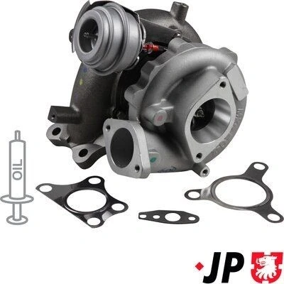 Imagem de JP GROUP 4017400100 Turbocompressor accionado pelos gases de escape incl. Kit juntas NISSAN: NP300 Navara Pick up