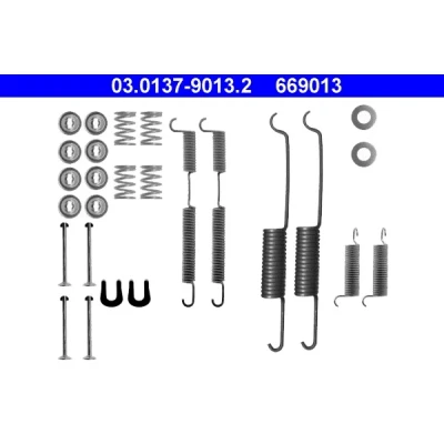 Imagem de ATE 03.0137 9013.2 Kit de acessórios, maxilas do travão RENAULT: MASTER 1 Kasten, HYUNDAI: H100 Camião plataforma/Chassis, FORD: Granada