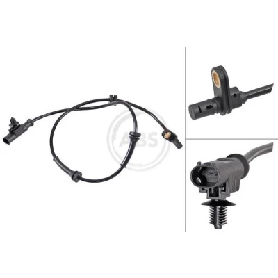 Imagem de A.B.S. 31796 Sensor de ABS activo 665mm 755mm 18mm preto
