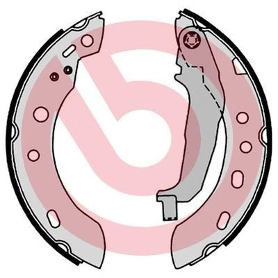 Imagem de BREMBO S 56 551 Maxilas de travão 180 27 com alavanca do mão NISSAN: MICRA 2