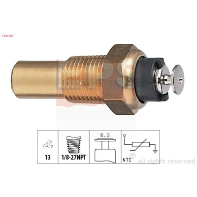 Imagem de EPS 1.830.005 Sensor da Temperatura do Líquido de Refrigeração Made in Italy OE Equivalent OPEL: Corsa B Hatchback, Vectra Sedan