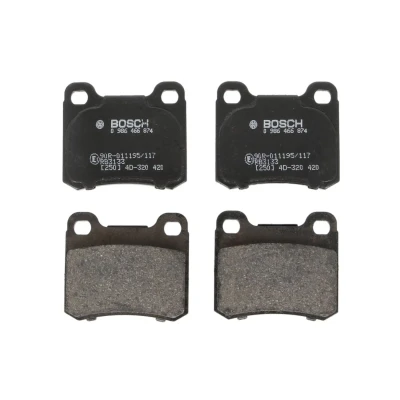 Imagem de BOSCH 0 986 466 874 Jogo de pastilhas para travão disco Baixo teor metálico com chapa anti ruído, instruções montagem MERCEDES BENZ: 190