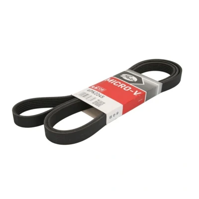 Imagem de GATES Micro V 6PK2245 Correia trapezoidal estriada 2245 6 Poliéster, EPDM (borracha de etileno propileno dieno) MERCEDES BENZ: Classe E Sedan