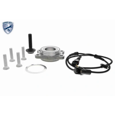 Imagem de VEMO V10 72 8808 Kit de rolamento roda Eixo dianteiro, lado esquerdo, direito com sensor, velocidade rotação da 95