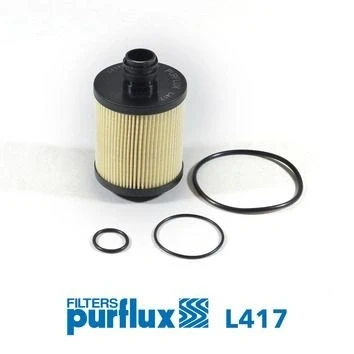 Imagem de PURFLUX L417 Filtro de óleo Cartucho filtrante OPEL: Corsa D Hatchback, Astra J Sports Tourer, VAUXHALL: Insignia Mk1