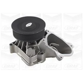 Imagem de GRAF PA965 Bomba de água com junta mecânico Chapa aço 100 para accionamento da correia trapezoidal estriada BMW: 3 Coupe, Touring, 1 Hatchback