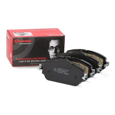 Imagem de BREMBO P 50 118 Jogo de pastilhas para travão disco preparado indicador aviso desgaste com parafusos pinça sem acessórios
