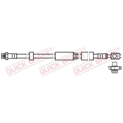 Imagem de QUICK BRAKE 58.892X Mangueira de Travão 512 M10x1