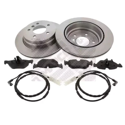 Imagem de MAPCO 47873 Kit de travões Eixo traseiro ventilado com chapa anti ruído excl. contacto aviso desgaste, incl. desgaste