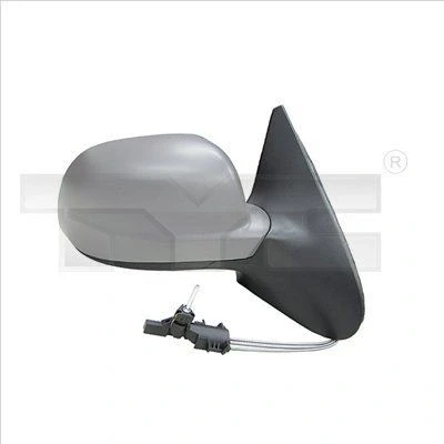 Imagem de espelho retrovisor Tyc 337 0057 à direita com subcapa ajuste: por cabo de aço, convexo, Caixa do pequena VOLKSWAGEN: Polo III Hatchback