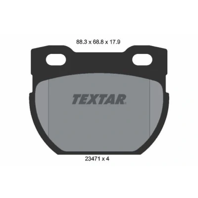 Imagem de TEXTAR 2347103 Jogo de pastilhas para travão disco não preparado indicador aviso desgaste LAND ROVER: Defender SUV, SUV Cabrio