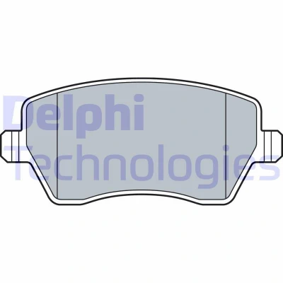 Imagem de DELPHI LP3550 Jogo de pastilhas para travão disco com avisador sonoro desgaste chapa anti ruído sem acessórios NISSAN: MICRA 5, 4