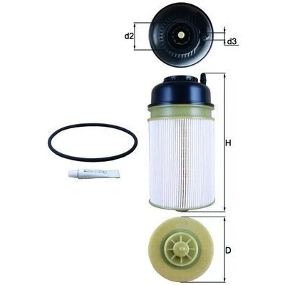 Imagem de MAHLE ORIGINAL KX 406D Filtro de Combustível Cartucho filtrante