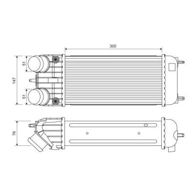 Imagem de VALEO 818385 Intercooler Alumínio sem sensor PEUGEOT: 208 I Hatchback, 207 Hatchback
