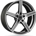 Imagem de Jante de alumínio racer artic evo 7.5x18 5x112 et51 frente cinzenta polida