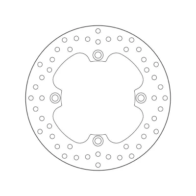Imagem de BREMBO Disco de travão Fixed , Serie Oro traseira 220mm 4mm 4 perfurado 68B40754 Discos