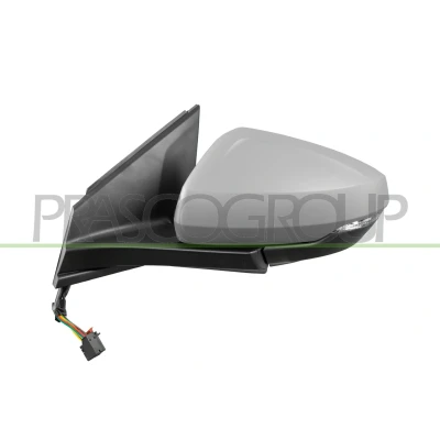 Imagem de Espelho retrovisor Prasco VG0257354 esquerda com subcapa elétrico aquecível, dobrável electricamente, não esférico