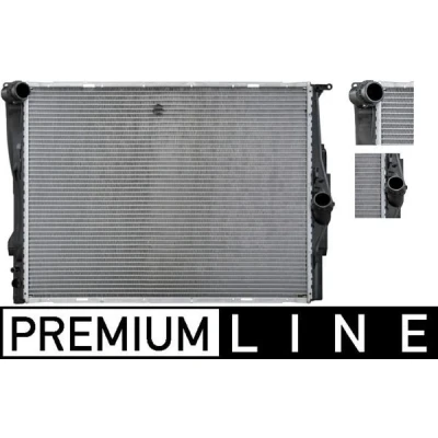 Imagem de MAHLE ORIGINAL CR 1087 000P Radiador, arrefecimento do motor 600 460 32 Aletas de refrigeração soldadas BMW: 1 Hatchback, 3 Coupe, Touring