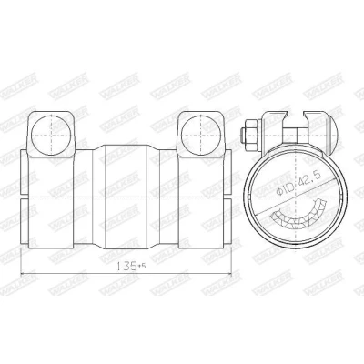 Imagem de WALKER 69000 Catalisador, universal