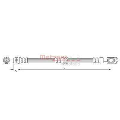 Imagem de METZGER 4116205 Mangueira de Travão 517
