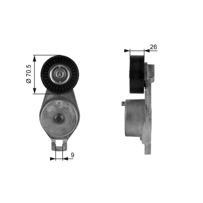 Imagem de GATES FleetRunner Micro V Kit T38185 Polia Tensora