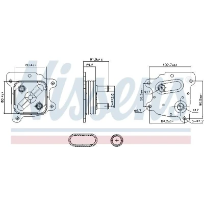 Imagem de NISSENS 91436 Radiador de Óleo