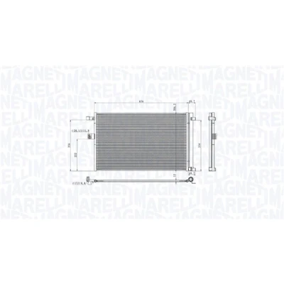 Imagem de MAGNETI MARELLI 350203104900 Condensador com secador 386,2 640 12