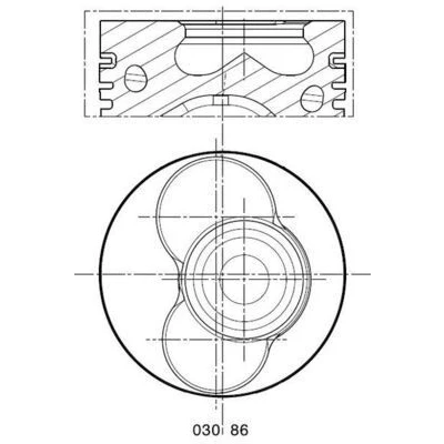 Imagem de Pistão MAHLE 030 86 02