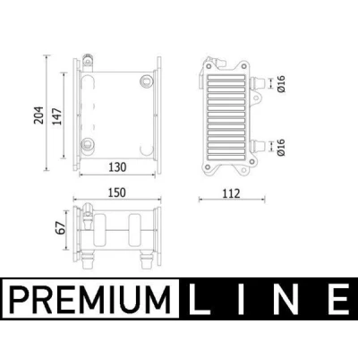 Imagem de MAHLE ORIGINAL CI 223 000P Intercooler