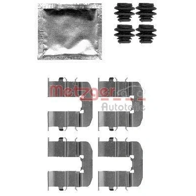 Imagem de METZGER 109 1814 Kit de acessórios, pastilhas travão HYUNDAI: i20 I Hatchback