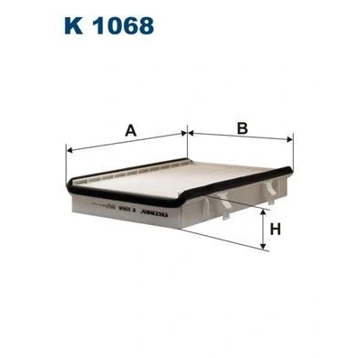 Imagem de FILTRON K 1068 Filtro, ar do habitáculo Filtro de partículas 264 184 40 VOLKSWAGEN: Passat B3/B4 Variant, Sedan