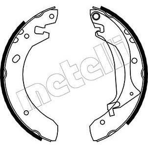 Imagem de METELLI 53 0368 Maxilas de Travão 254,0mm 39mm LAND ROVER: Freelander I SUV Cabrio,