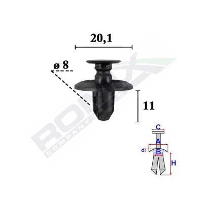 Imagem de ROMIX C70620 Grampo, friso