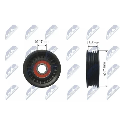 Imagem de NTY RNK FR 036 Rolo tensor, correia trapezoidal 71mm