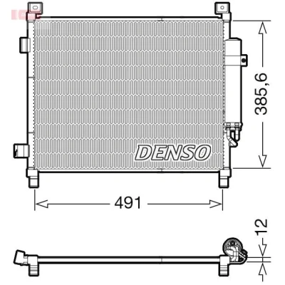 Imagem de DENSO DCN46031 Condensador com secador R 134a