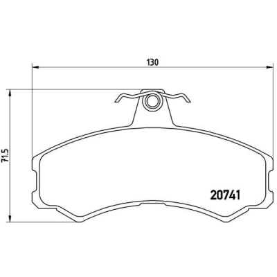 Imagem de BREMBO P A6 024 Jogo de pastilhas para travão disco excl. contacto aviso desgaste com parafusos pinça sem acessórios