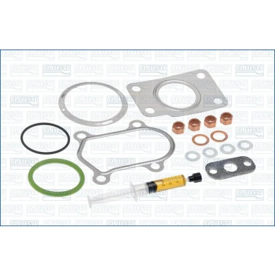 Imagem de AJUSA JTC12047 Kit de montagem, turbocompressor with studs, syringe oil com juntas instruções montagem IVECO: DAILY 3, PEUGEOT: Boxer Van