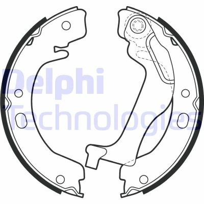 Imagem de DELPHI LS2003 Maxilas de Travão 172 22 TOYOTA: Corolla IX Hatchback