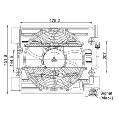 Imagem de MAHLE ORIGINAL ACF 24 000S Ventilador, condensador do ar condicionado BMW: 5 Sedan, Touring endado, norauto, oscaro, mister auto